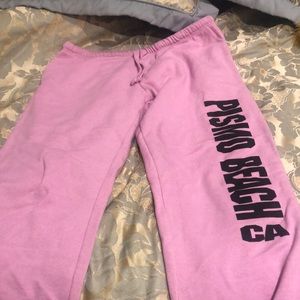 Baby-Pink Pismo Beach Sweat Pants